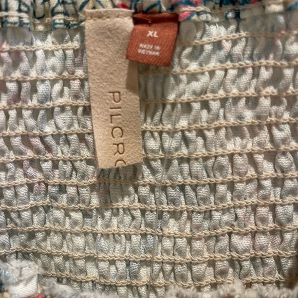 Corset top Pilcro/Anthropologie. Denim like material. NWT never worn - Picture 5 of 6